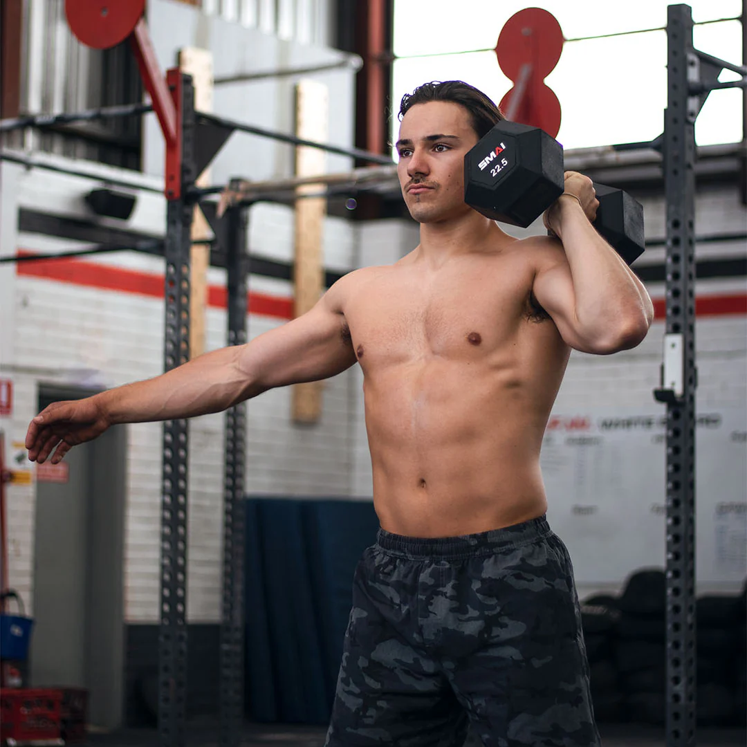 Rubber Hex Dumbbells - (Pair) Apex - Image 6