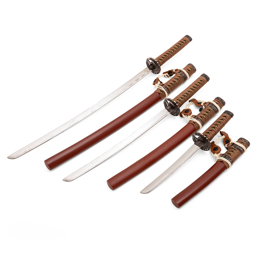 Brown Samurai 3 Piece Sword & Stand - Display - Image 2