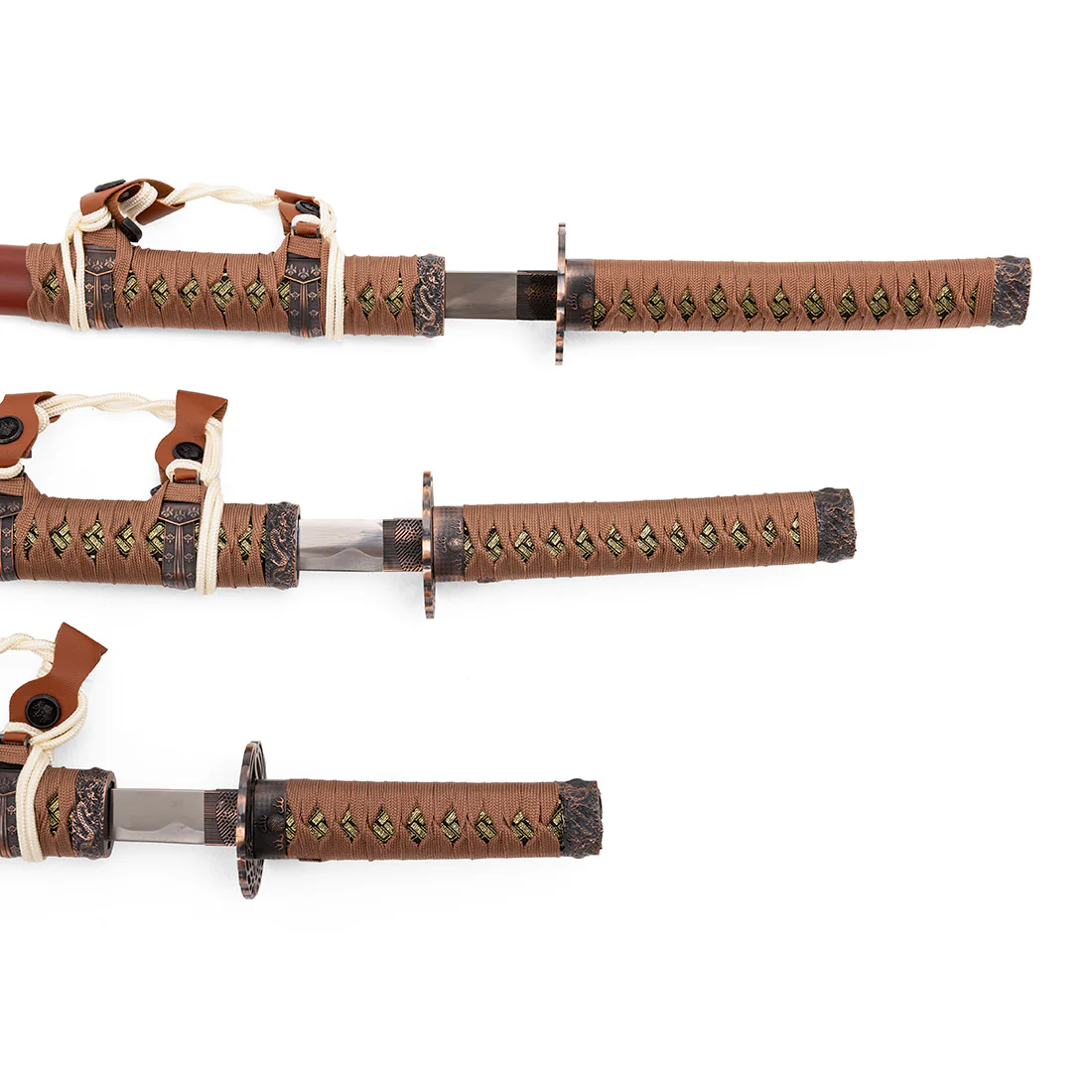 Brown Samurai 3 Piece Sword & Stand - Display - Image 4