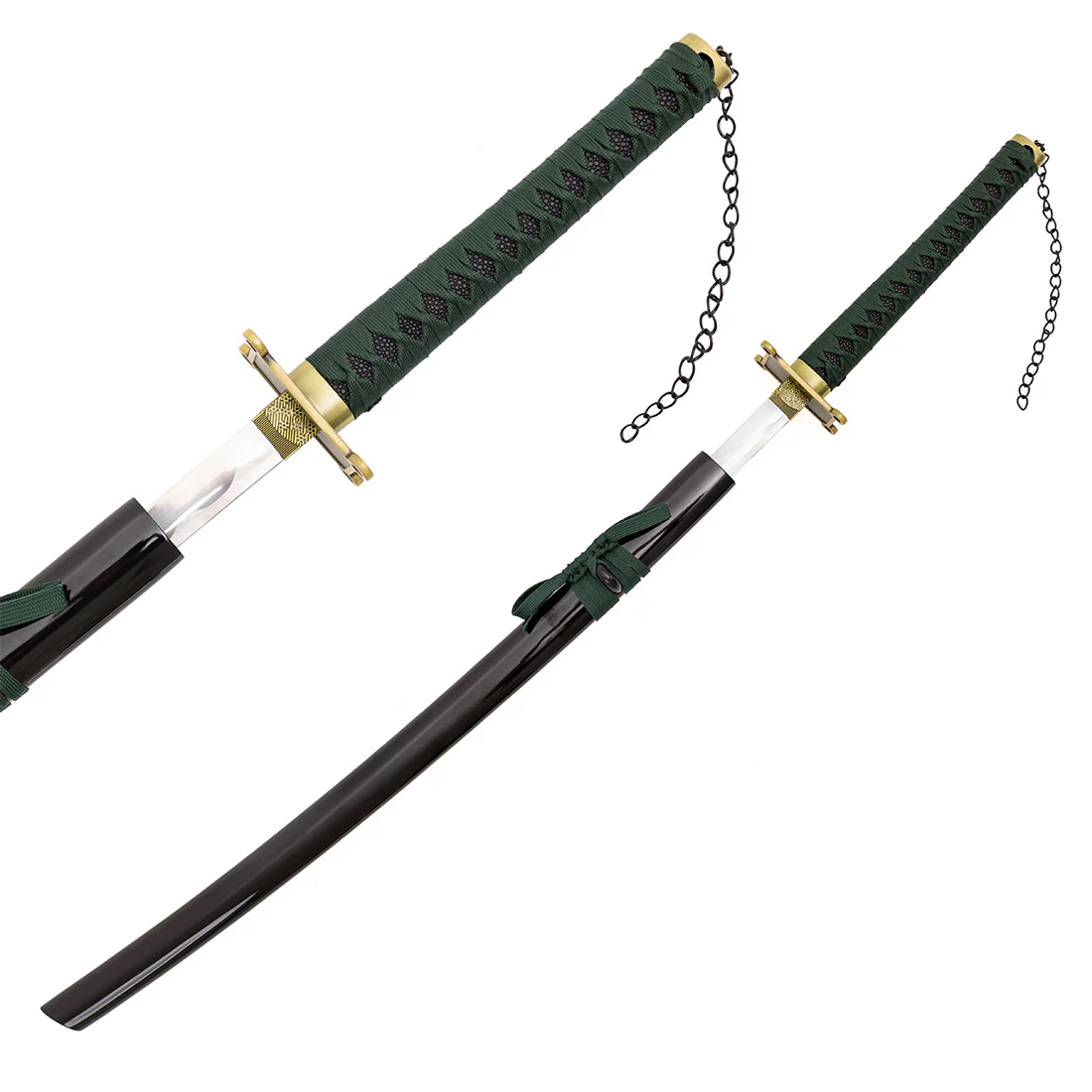Shackled Emerald Anime Display Katana