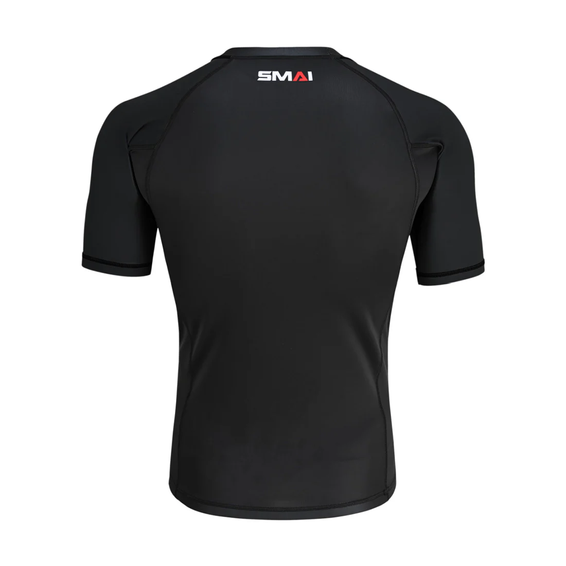 Short Sleeve BJJ Rash Guard - Black - Image 3