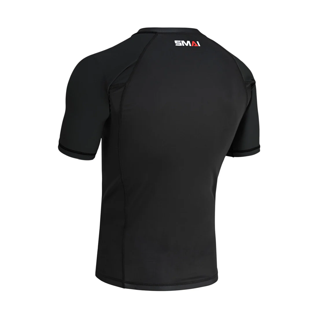 Short Sleeve BJJ Rash Guard - Black - Image 4