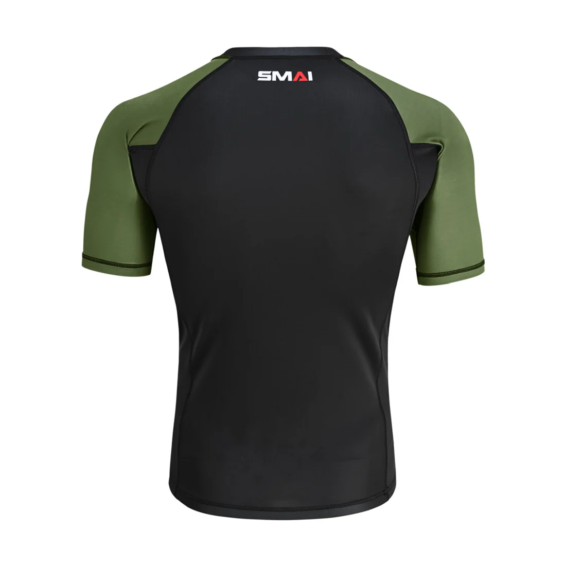Short Sleeve BJJ Rash Guard - Olive Green - Image 3