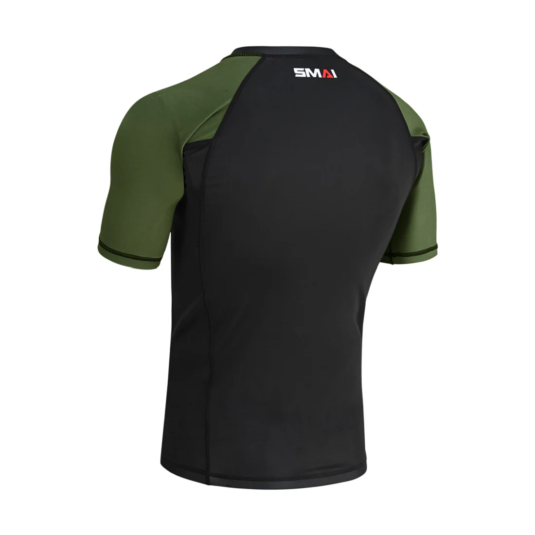 Short Sleeve BJJ Rash Guard - Olive Green - Image 4