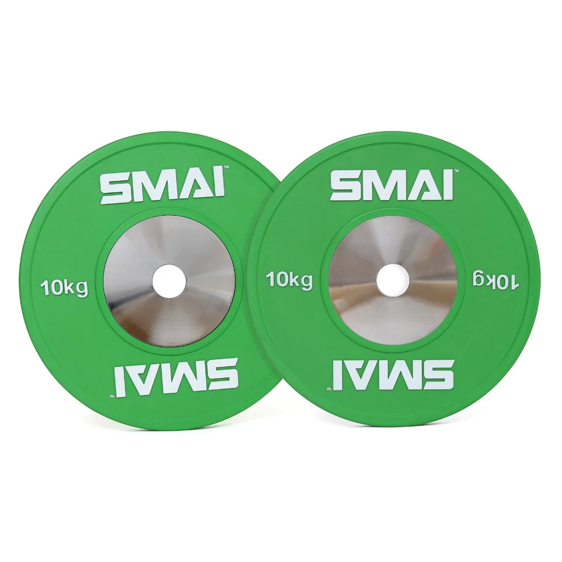 Competition Bumper Plate 10kg (PAIR) IWF Colour