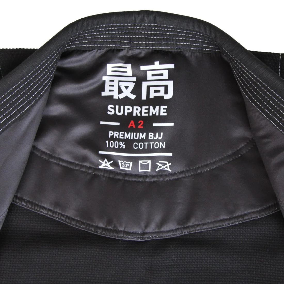 Supreme Brazilian Jiu Jitsu Uniform - Black - Image 10