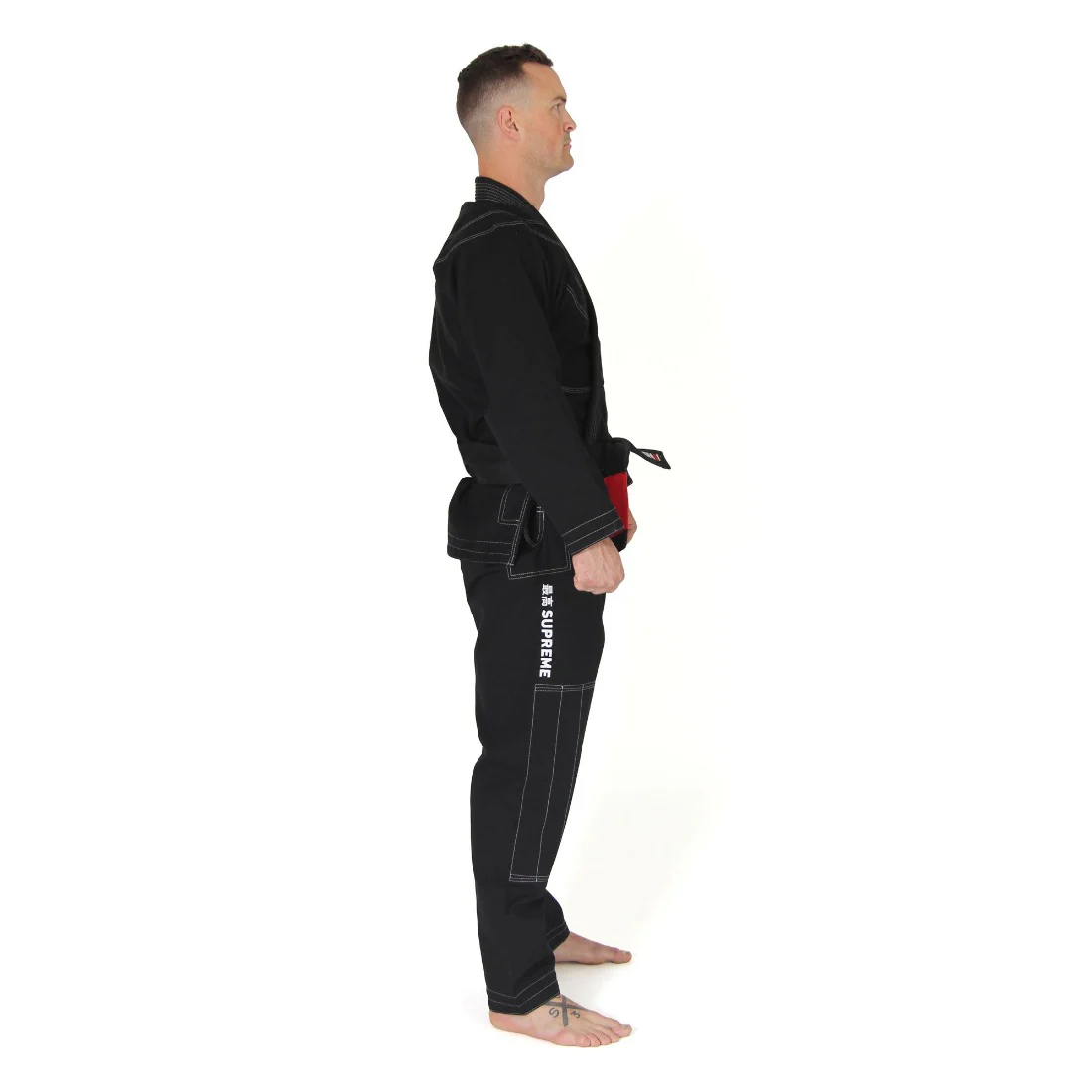 Supreme Brazilian Jiu Jitsu Uniform - Black - Image 5
