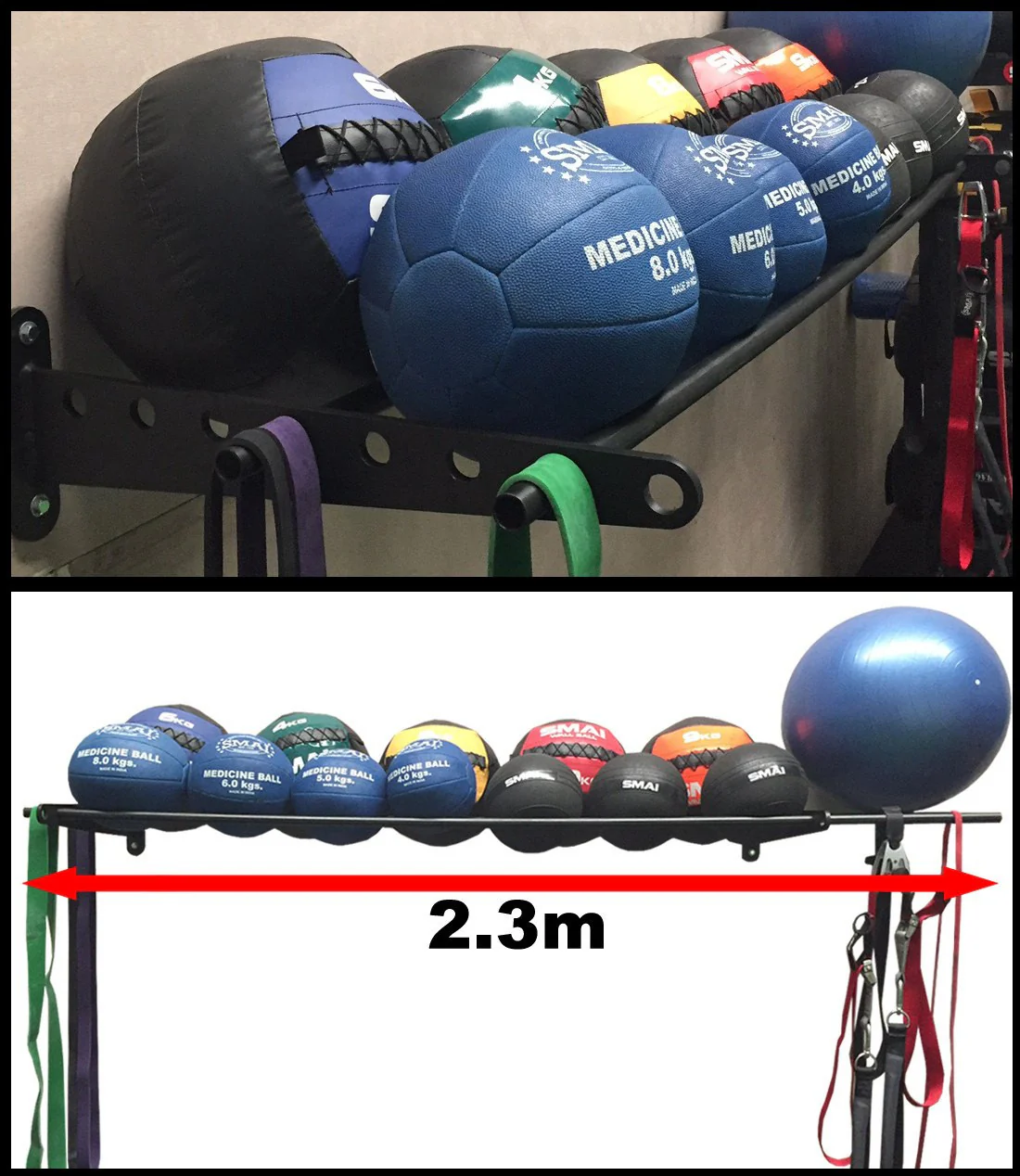Exercise Ball Storage Rack - Wall Mounted - Image 4