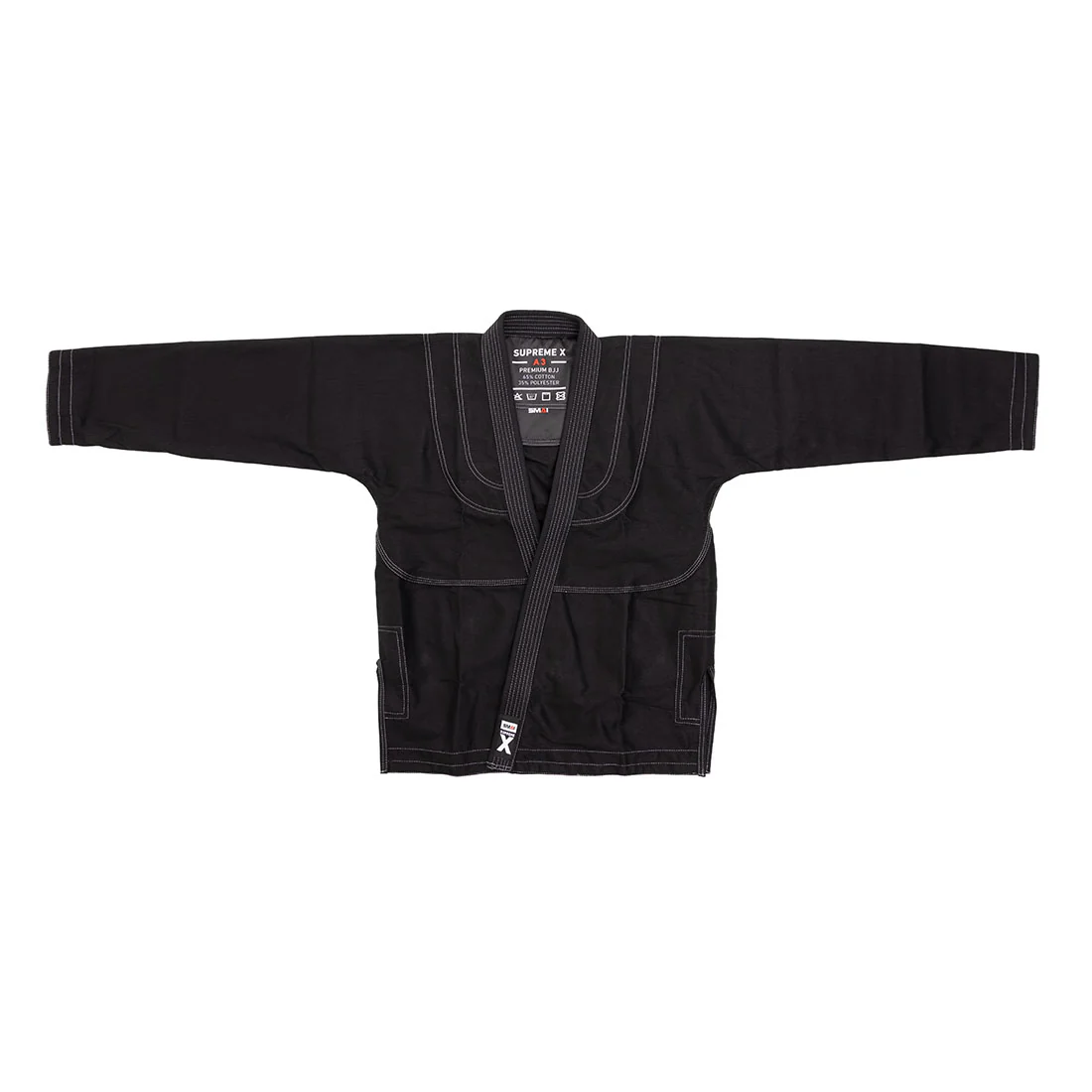 Supreme X Brazilian Jiu Jitsu Uniform - Black - Image 3
