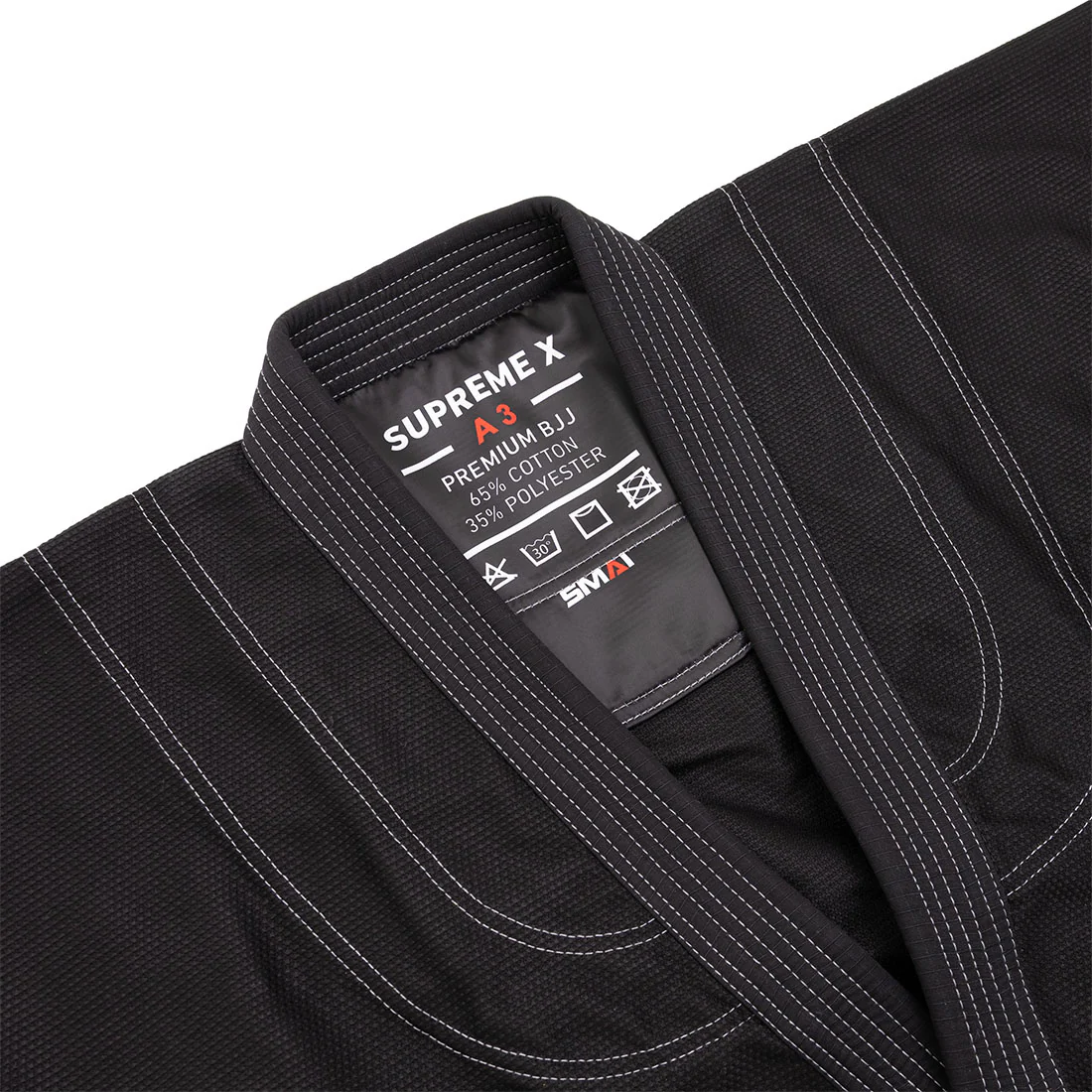 Supreme X Brazilian Jiu Jitsu Uniform - Black - Image 4