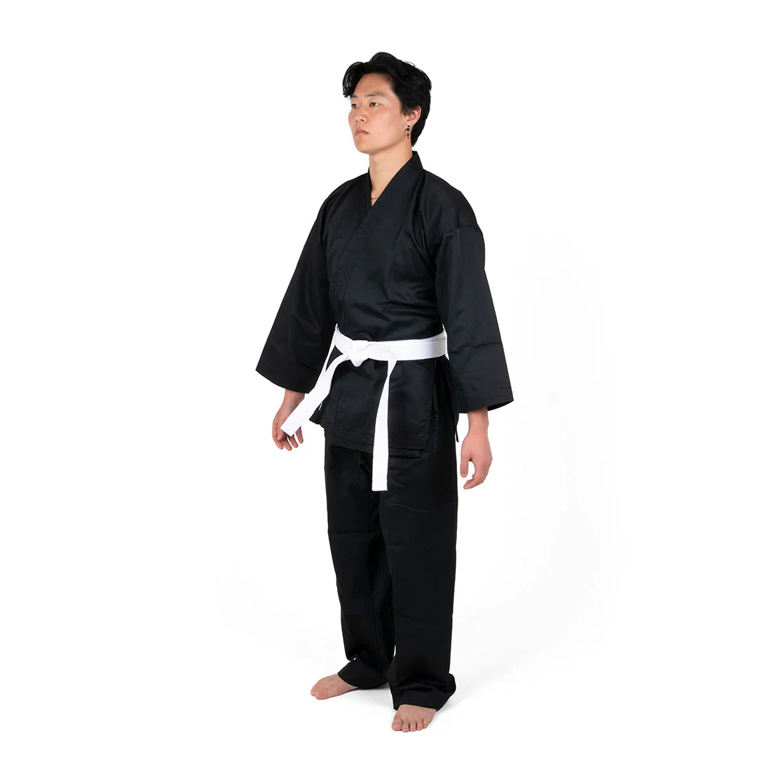 Karate Uniform - 8oz Student Gi (Black) - Image 20