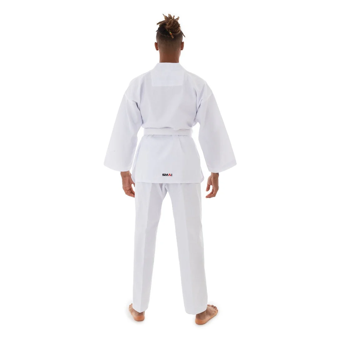 Taekwondo Uniform Classic - 8oz Ribbed Student Dobok (White V-Neck) - Image 4