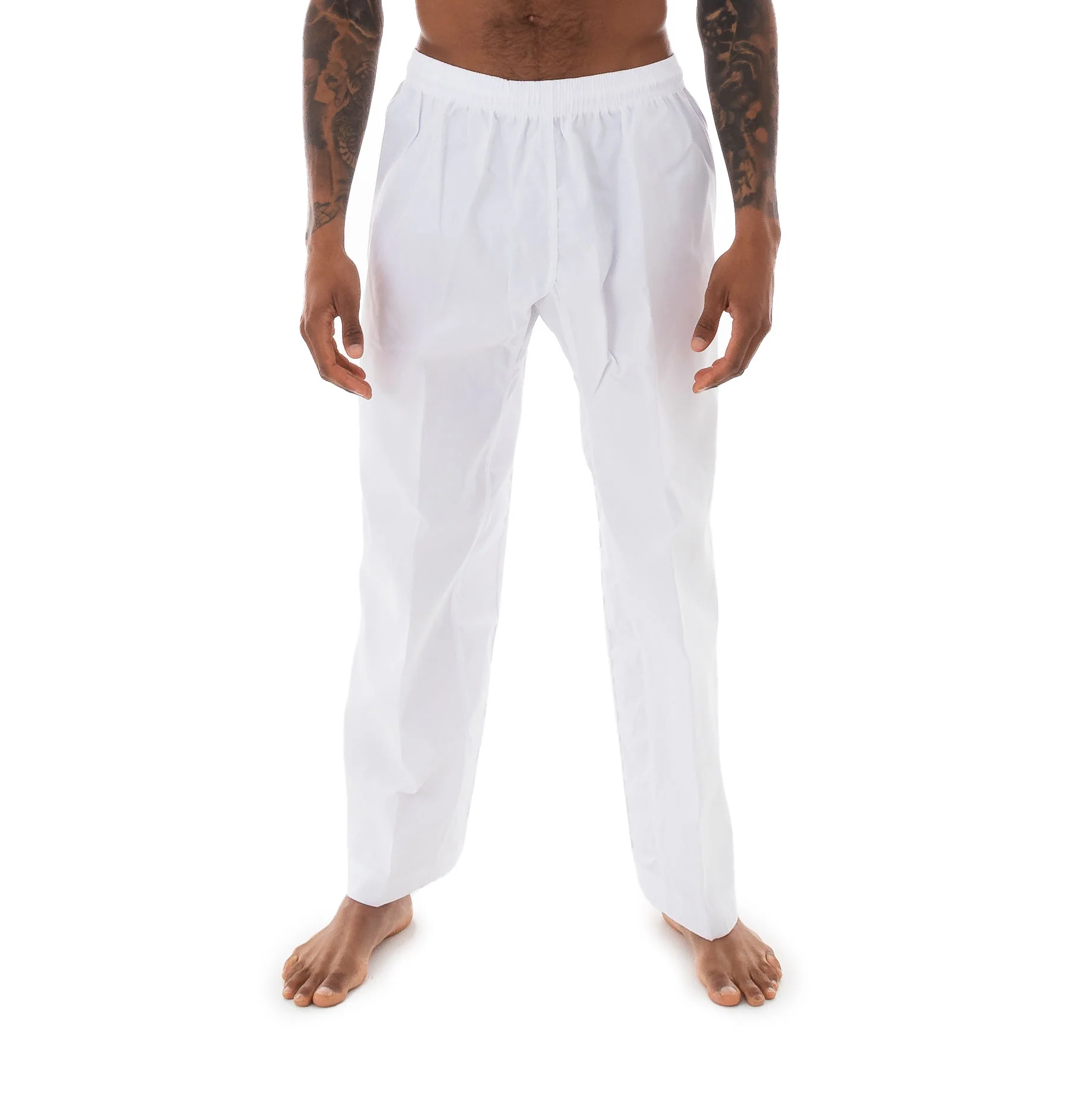 Taekwondo Uniform Classic - 8oz Ribbed Student Dobok (White V-Neck) - Image 6