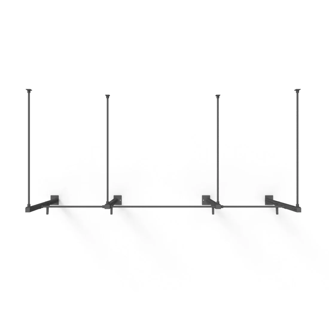 Wall Mounted Rig - 2 Squat Cell with Bridge - X-Frame - Image 12