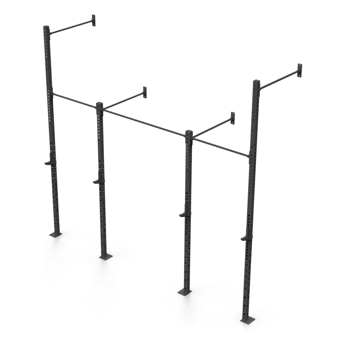 Wall Mounted Rig - 2 Squat Cell with Bridge - X-Frame - Image 3