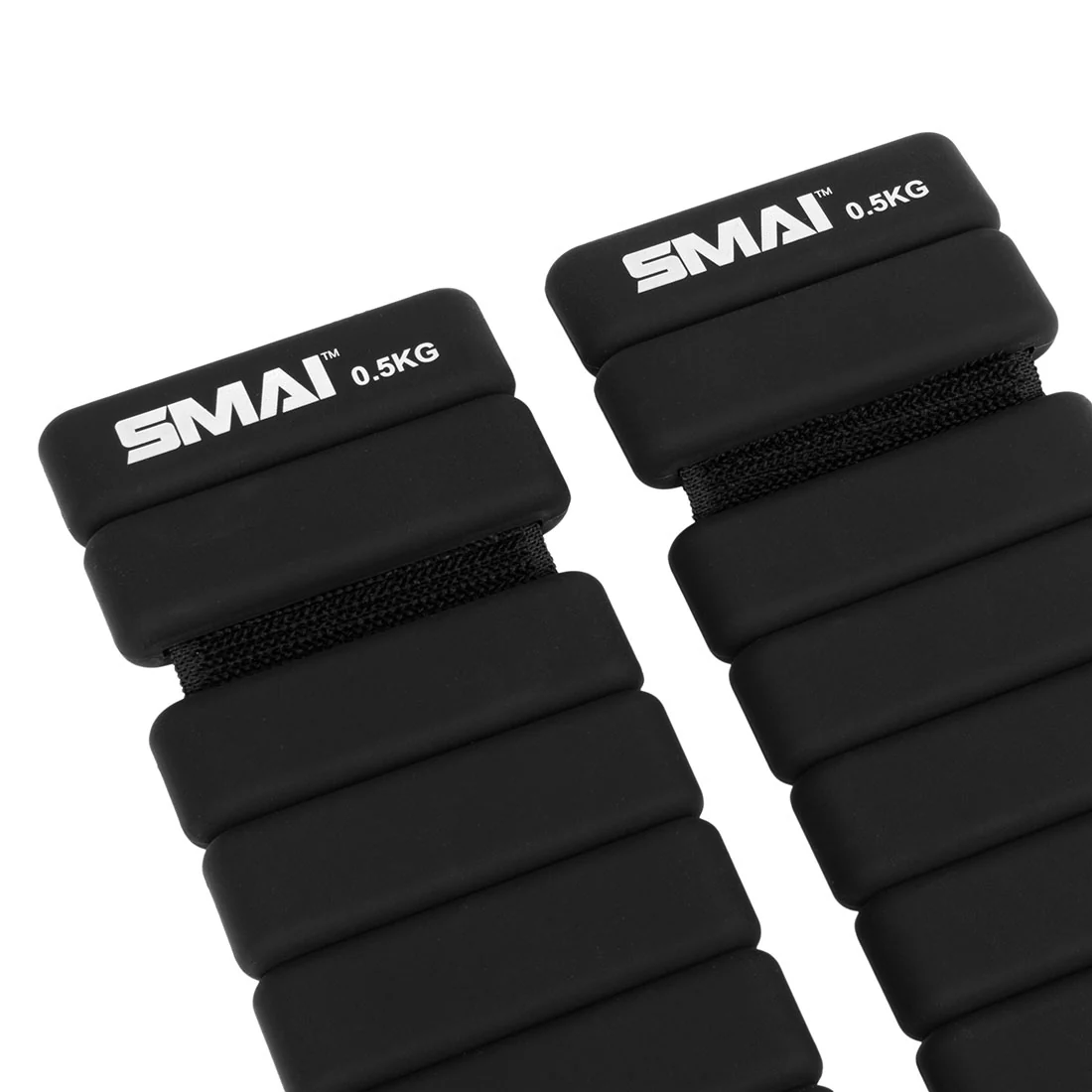 Weighted Ankle / Wrist Bracelets 0.5KG (Pair) - Black - Image 5