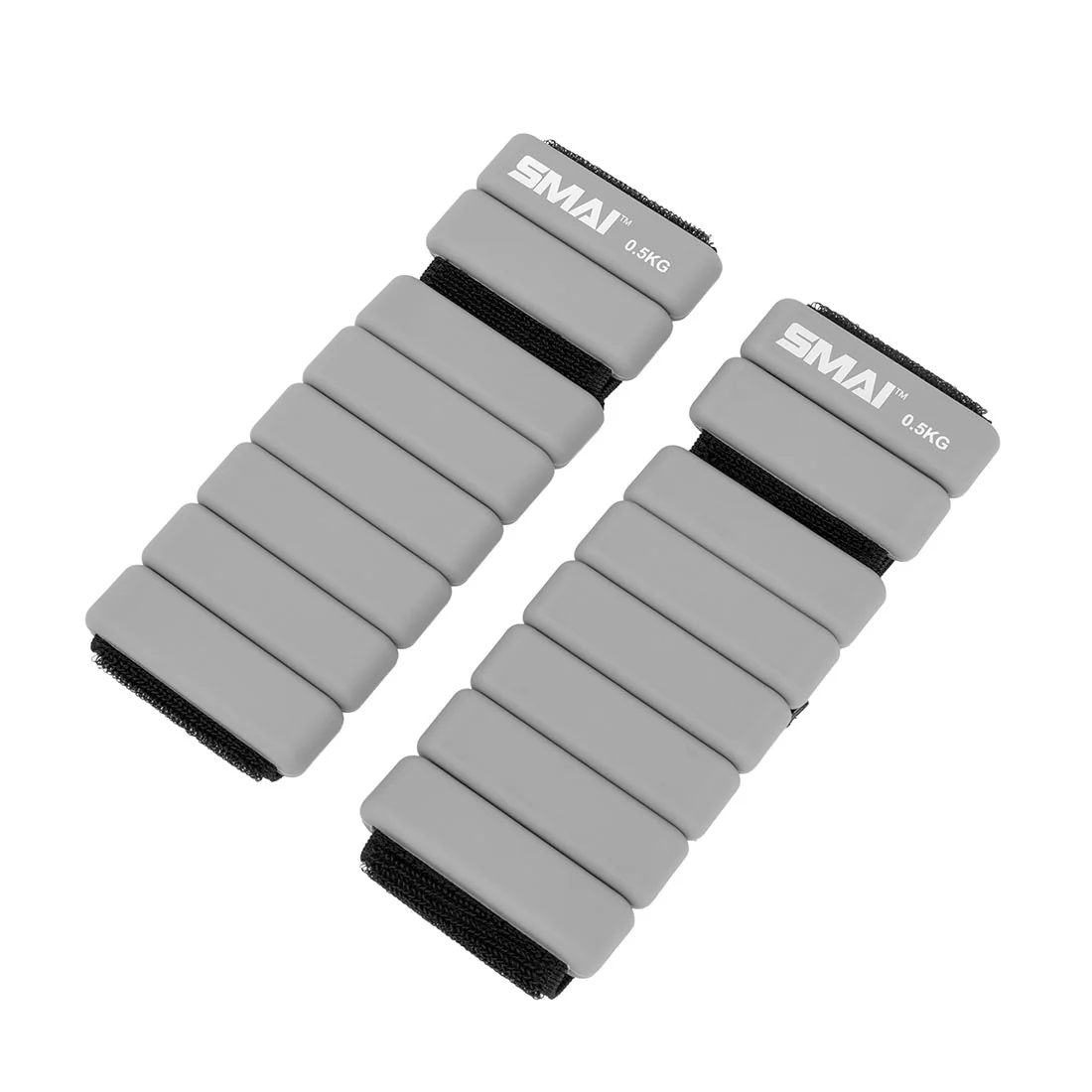 Weighted Ankle / Wrist Bracelets 0.5KG (Pair) - Grey - Image 2