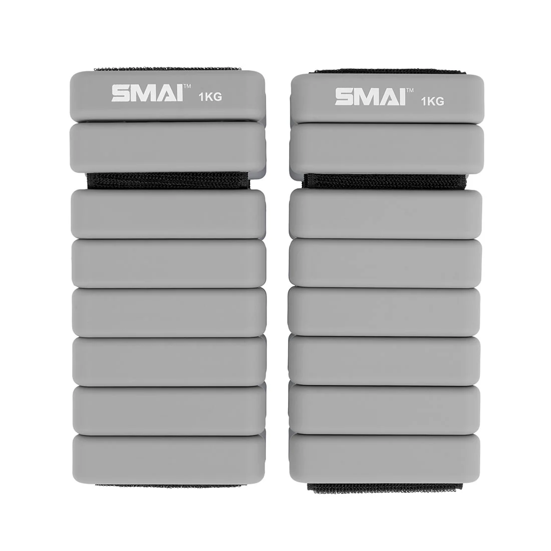 Weighted Ankle / Wrist Bracelets 1KG (Pair) - Grey
