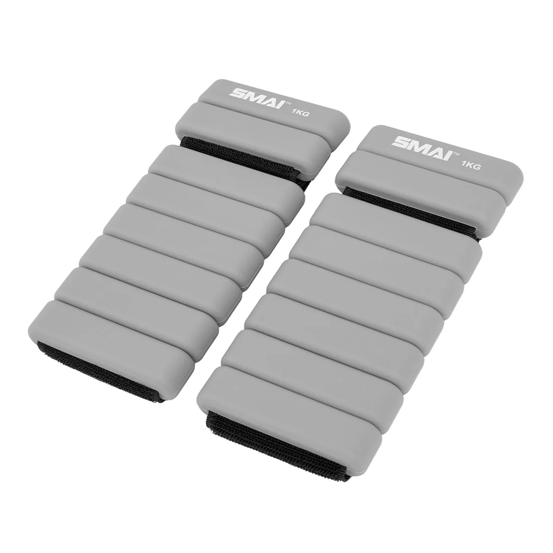 Weighted Ankle / Wrist Bracelets 1KG (Pair) - Grey - Image 2