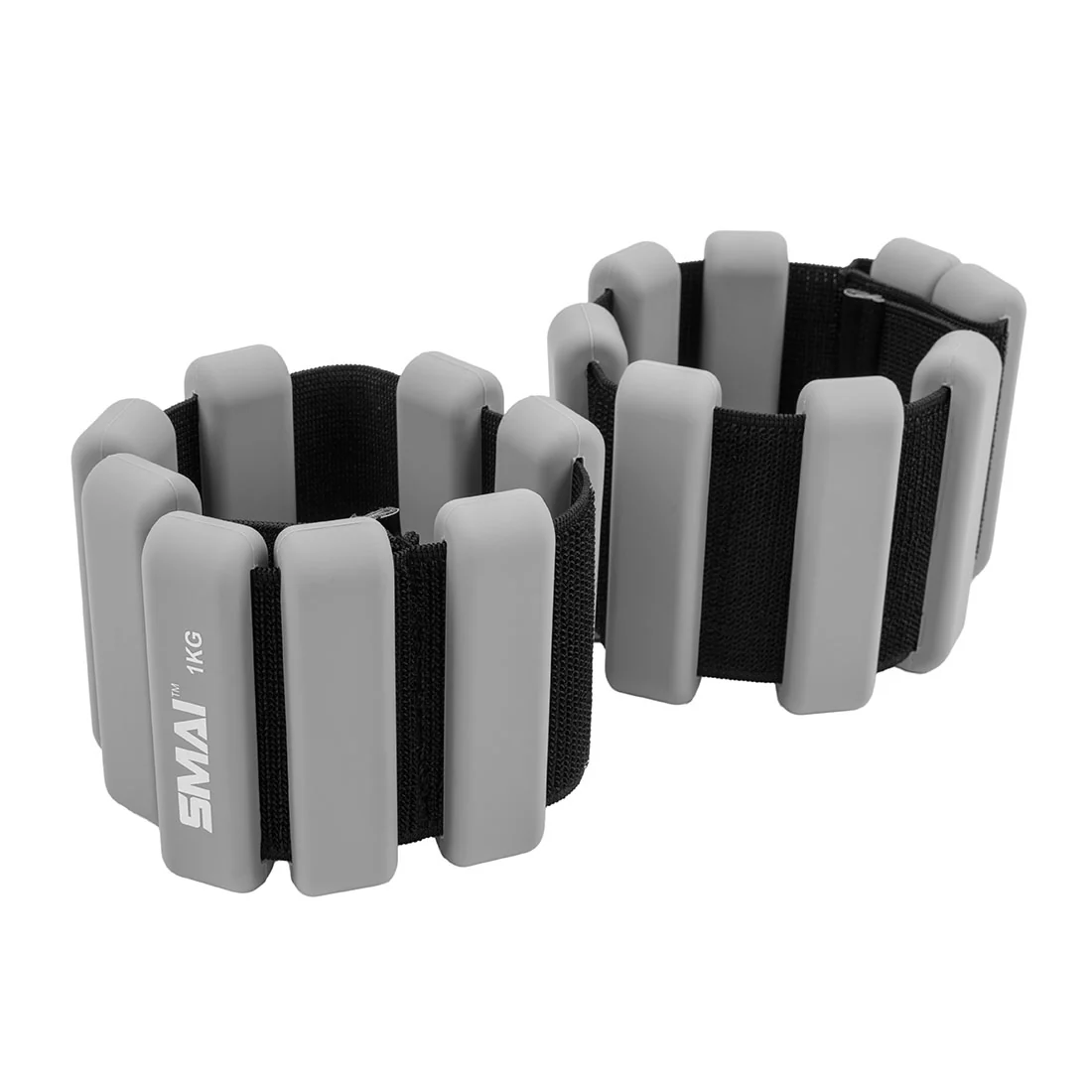 Weighted Ankle / Wrist Bracelets 1KG (Pair) - Grey - Image 4