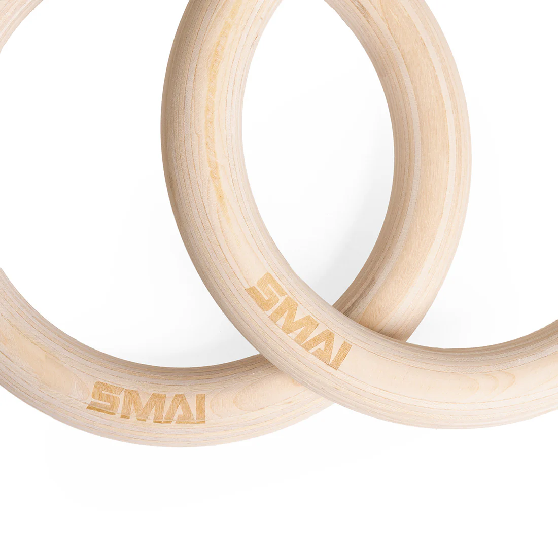 Wooden Gym Rings with Numbered Straps - Image 4