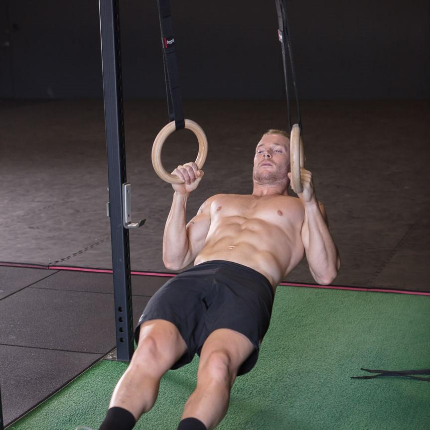 Wooden Gym Rings - Easy Straps - Image 8